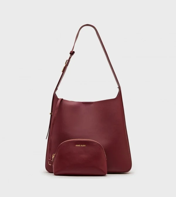 آن كلاين حقيبة كتف بتفاصيل شعار آن كلاين